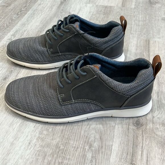 Izod Kyler Grey Business Casual Memory Foam Dress Shoes - Men’s 9.5 - NIB, NWT - Picture 2 of 10